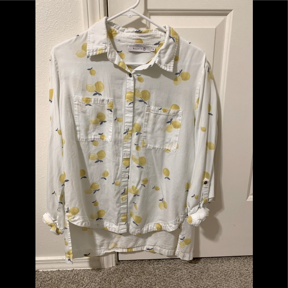 Billie t Lemon printed top
